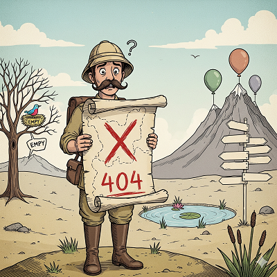 Esploratore smarrito - Errore 404